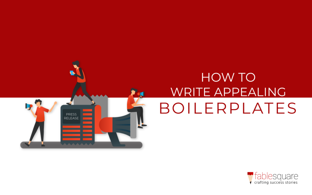 How to write an appealing boilerplate
